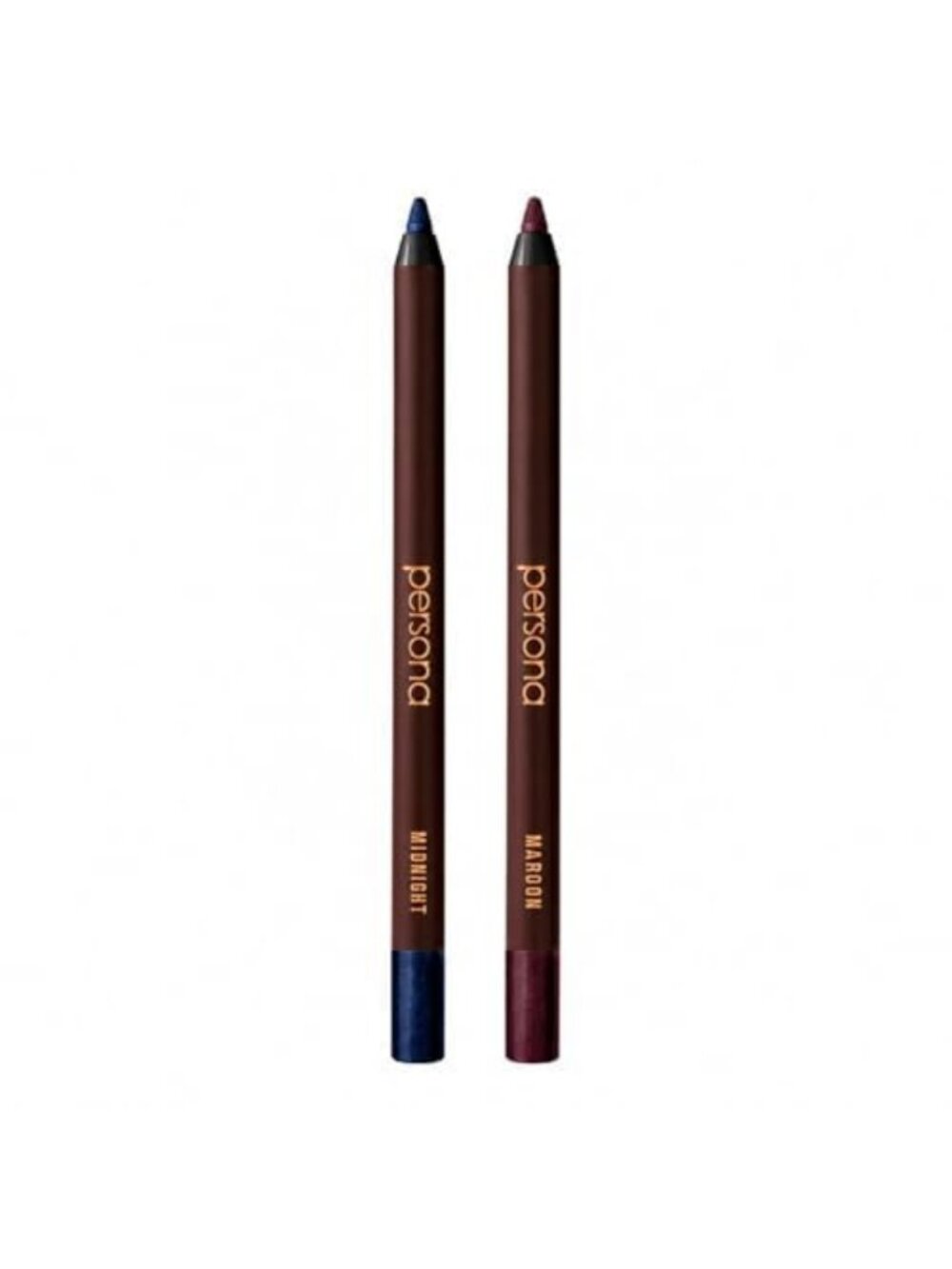 Waterproof Eyeliner Pencil Duo in Midnight & Maroon - Long-Lasting, Sharpenable
